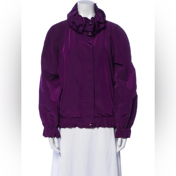 St. John Plum Rain Jacket.